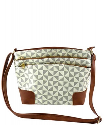 PM Monogram Multi Zip Pocket Crossbody Bag  PM749 IVORY